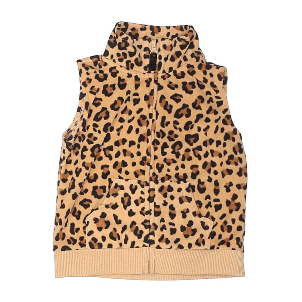 Carters leopard baby vest
